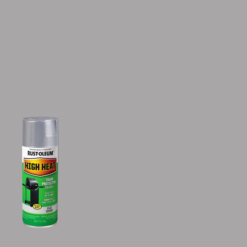 Rust-Oleum High Heat Spray Paint, Silver 12oz