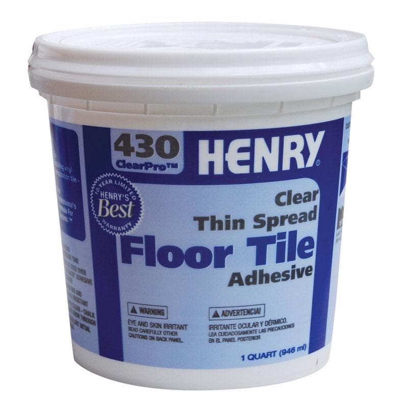 Henry Floor Tile Adhesive, Quart