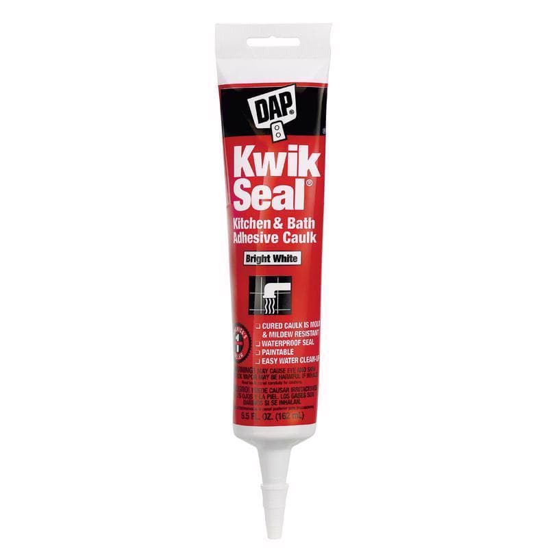 DAP Kwik Seal Caulk, White 5.5oz