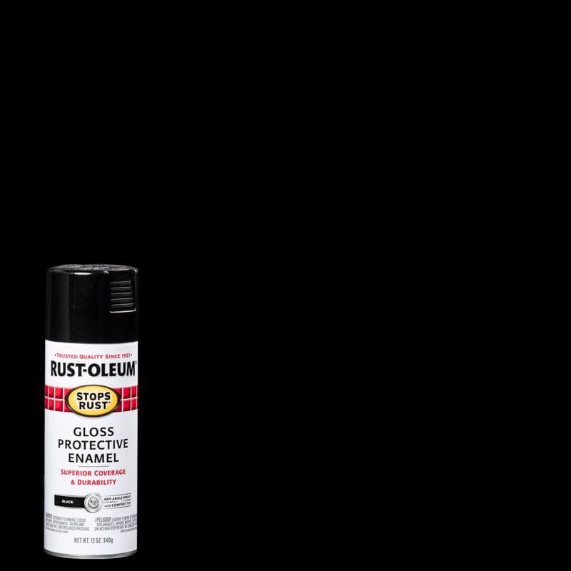Rust-Oleum Spray Paint, Gloss Black 12oz