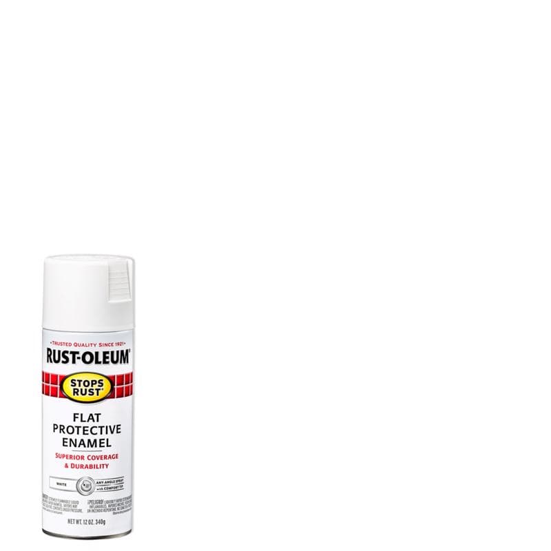 Rust-Oleum Spray Paint, Flat White 12oz