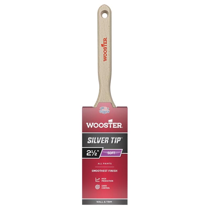 Wooster Silver Tip Flat Sash Brush, 2.5in