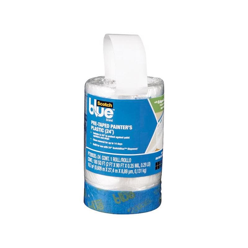 ScotchBlue Pre-Taped Painter's Plastic Refill, 24in