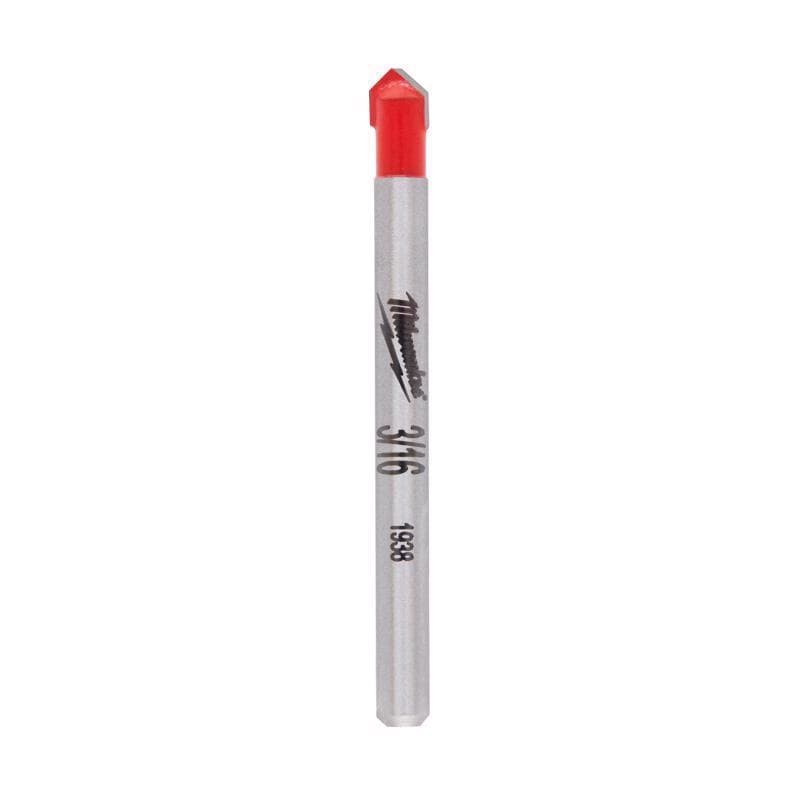 Milwaukee Glass & Tile Drill Bit, 3/16in