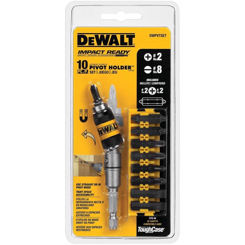 DeWalt Pivot Driver Set, 10-Piece