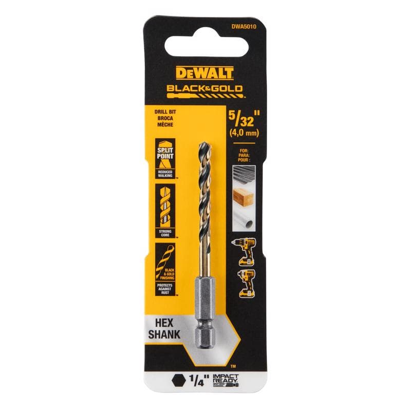 DeWalt Impact Ready Drill Bit, 5/32in Hex Shank