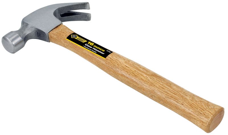 Claw Hammer, 16oz Wood Handle