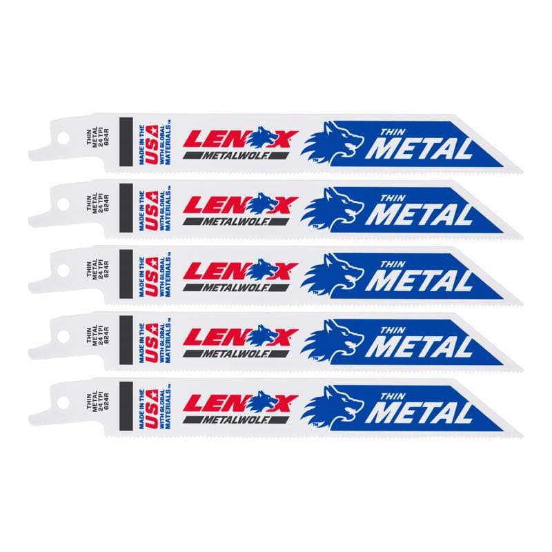 Lenox Reciprocating Saw Blades, 24 TPI 5-Pack