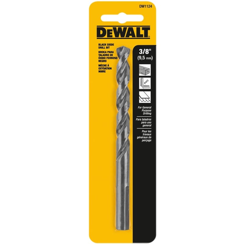 DeWalt Black & Gold Drill Bit, 3/8in