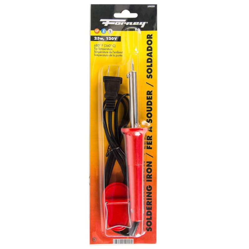 Soldering Iron, 25W, Red