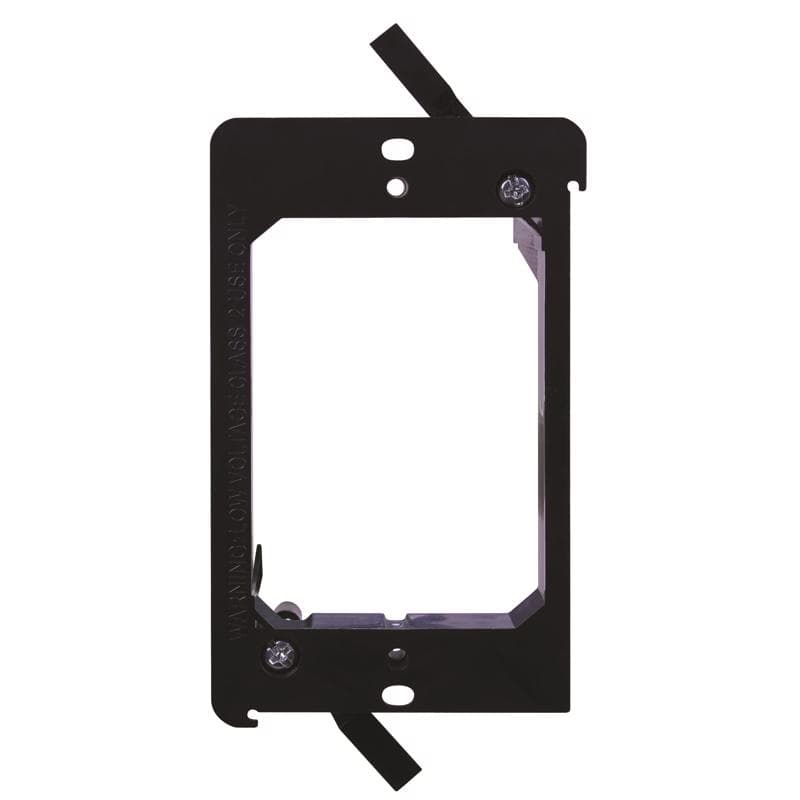 Low Voltage Mounting Bracket, 1-Gang, Black