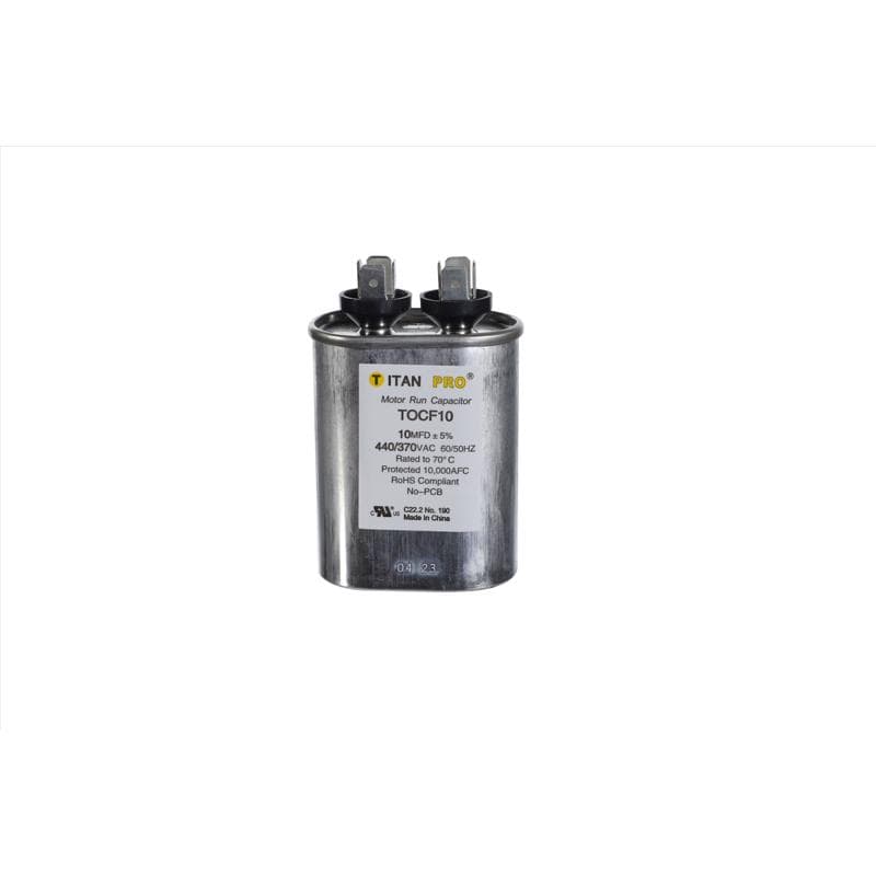 Oval Run Capacitor, 10 MFD