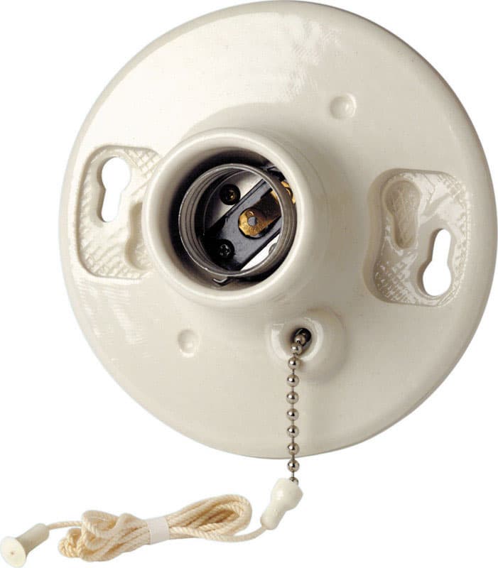 Leviton Pull Chain Porcelain Lampholder