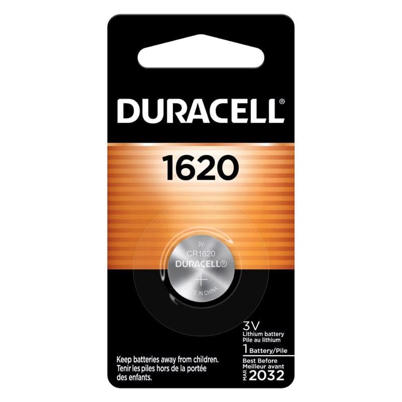 Duracell Lithium Coin Battery, 1620, 1-Pack