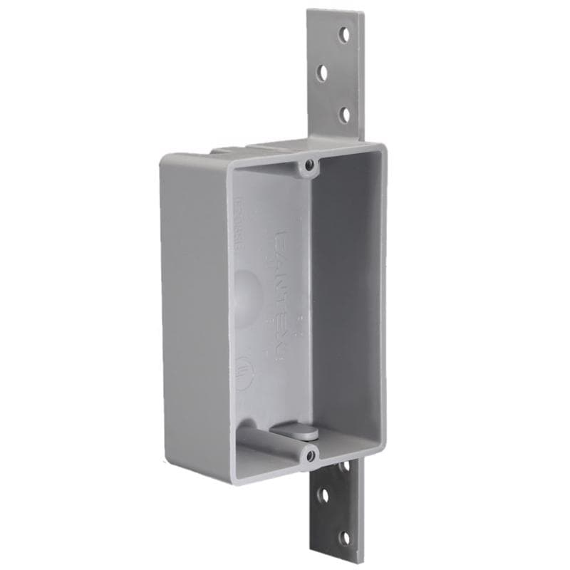 Carlon PVC Switch Box, Single Gang, 8 cu in