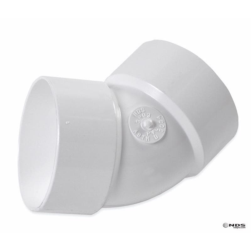 PVC 1/8 Bend, 3in Hub