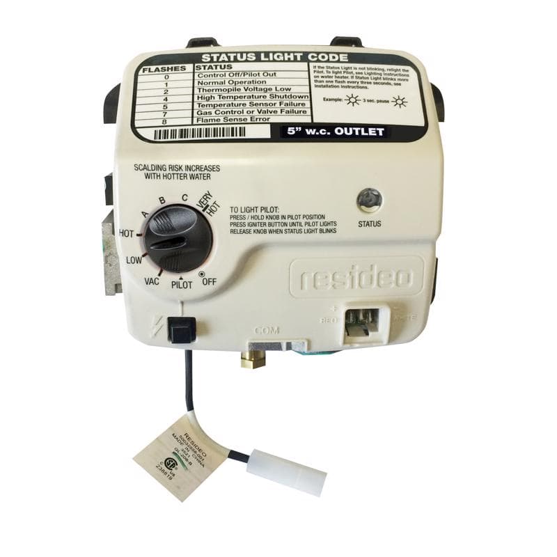 Water Heater Electronic Gas Control Valve, Natural Gas