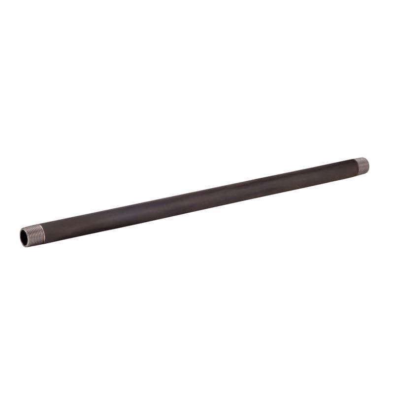 Black Steel Pipe, Threaded Both Ends 1/2in x 24in