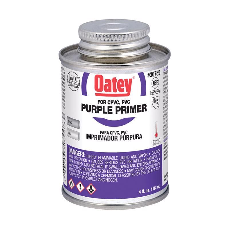 Oatey Purple PVC Primer, 4oz