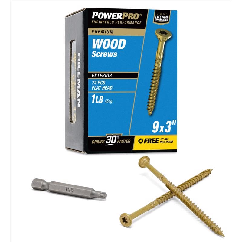 Deck Screws #9 x 3in, 1lb Box