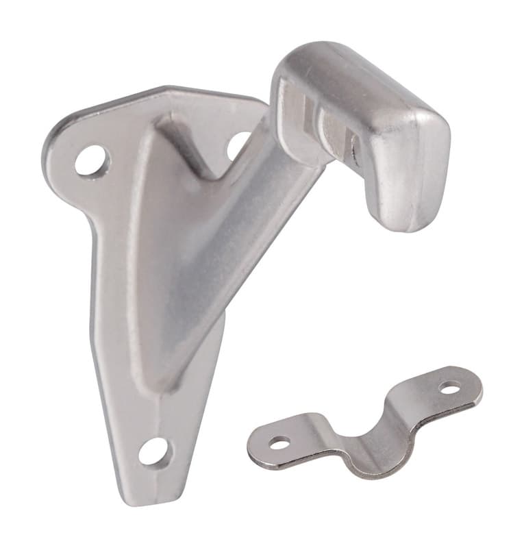 National Hardware Handrail Bracket, Satin Nickel