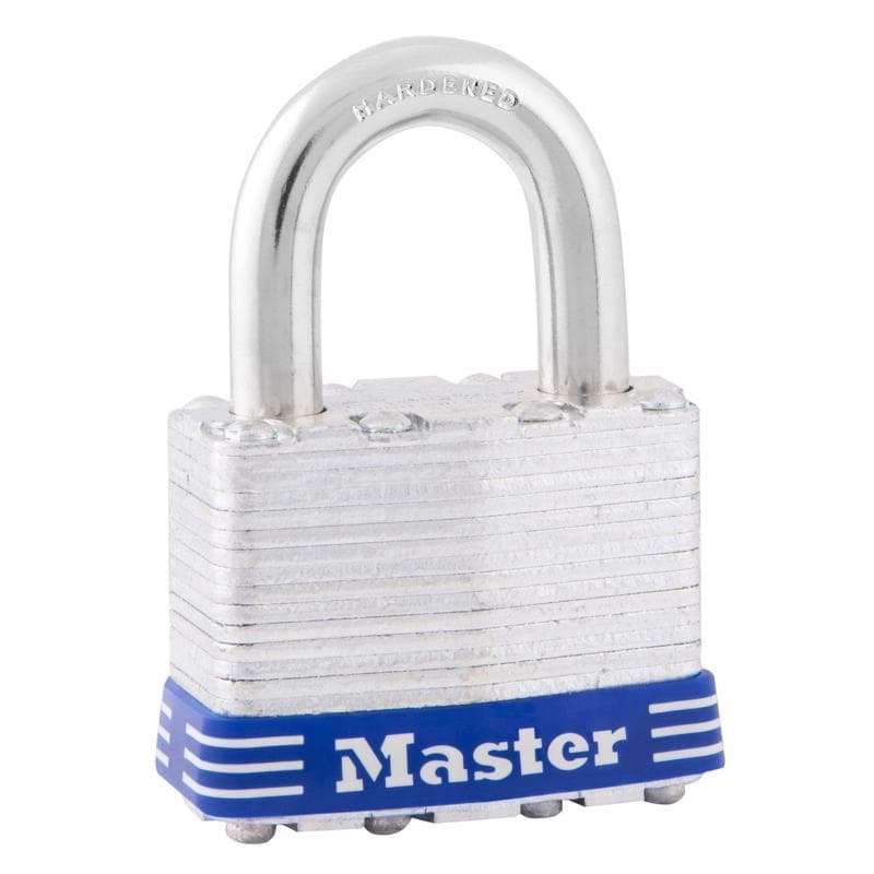 Master Lock Laminated Steel Padlock, 1-3/4in