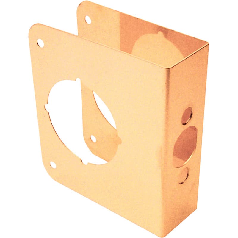 Prime-Line Door Reinforcer, Brass U 9555