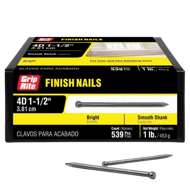 Finish Nails 4d x 1-1/2in, 1lb Box
