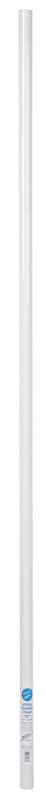 Steel Closet Rod, White, 6ft