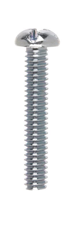 Round Head Machine Screws, Zinc 1/4-20 x 1-1/2in, 100-Box