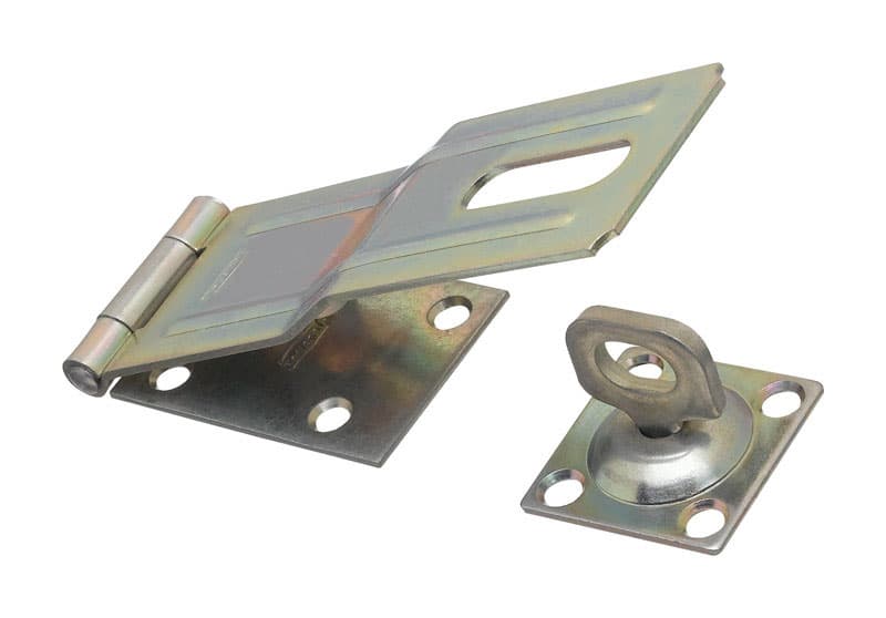 Swivel Staple Hasp, Zinc Plated, 6in