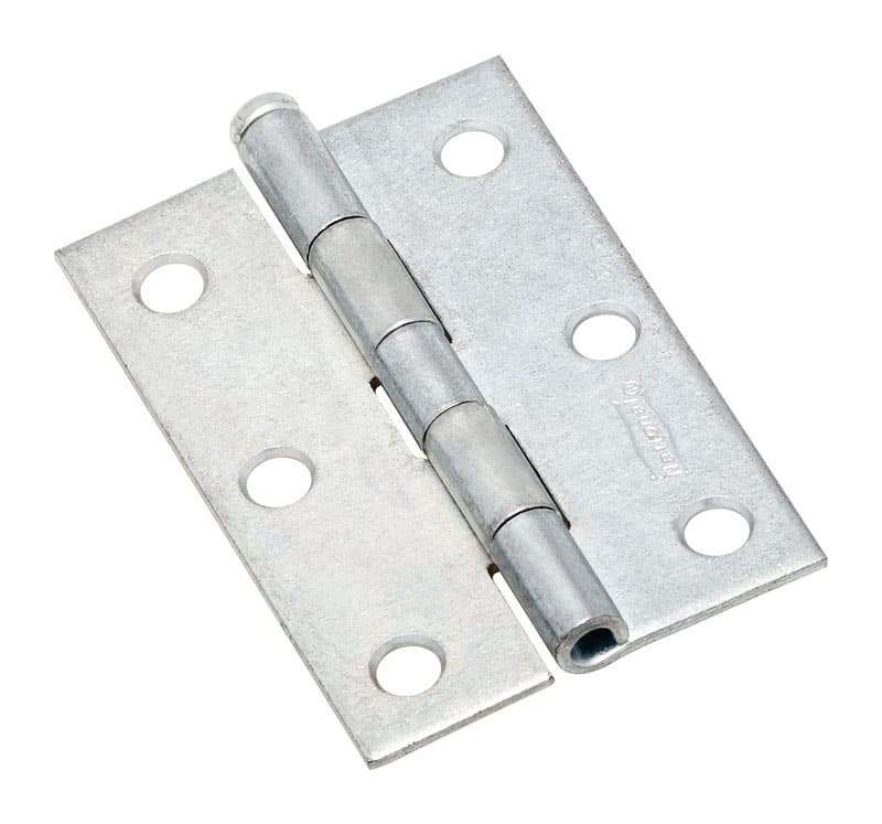 Mortise Hinge, Removable Pin, Zinc, 3in