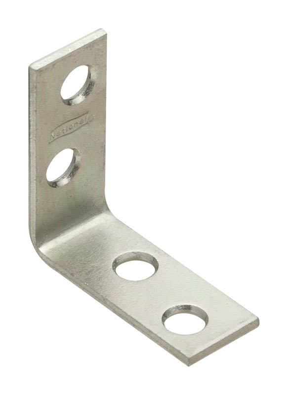 Corner Brace, Zinc, 1-1/2in x 5/8in