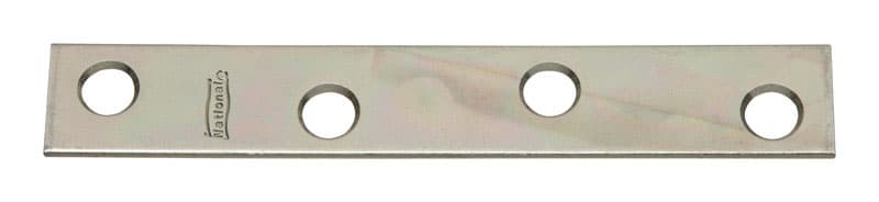Mending Brace, Zinc, 4in x 5/8in