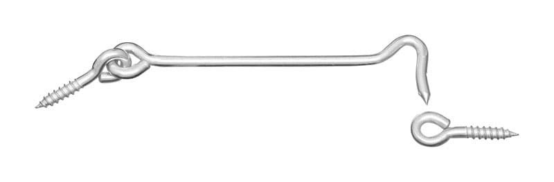 Hook & Eyes, Zinc Plated, 6in