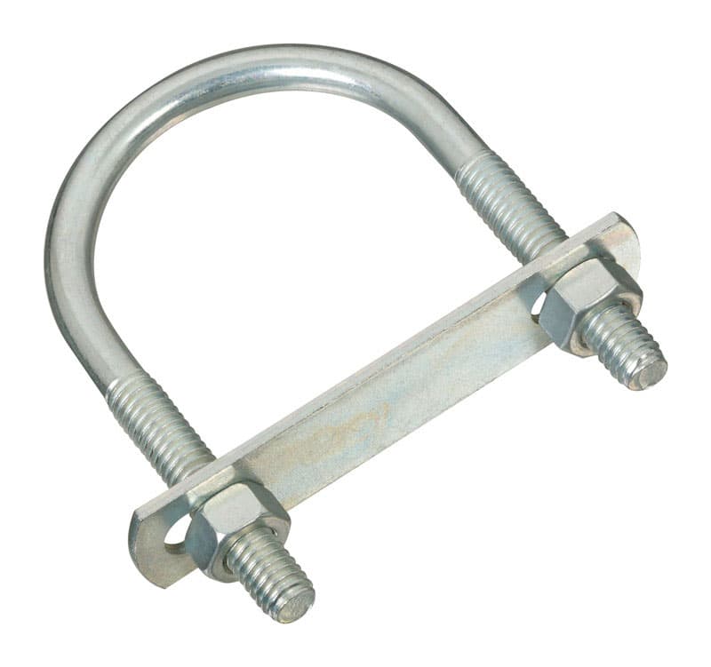 U-Bolt, Zinc, 5/16in x 2in x 3-1/4in