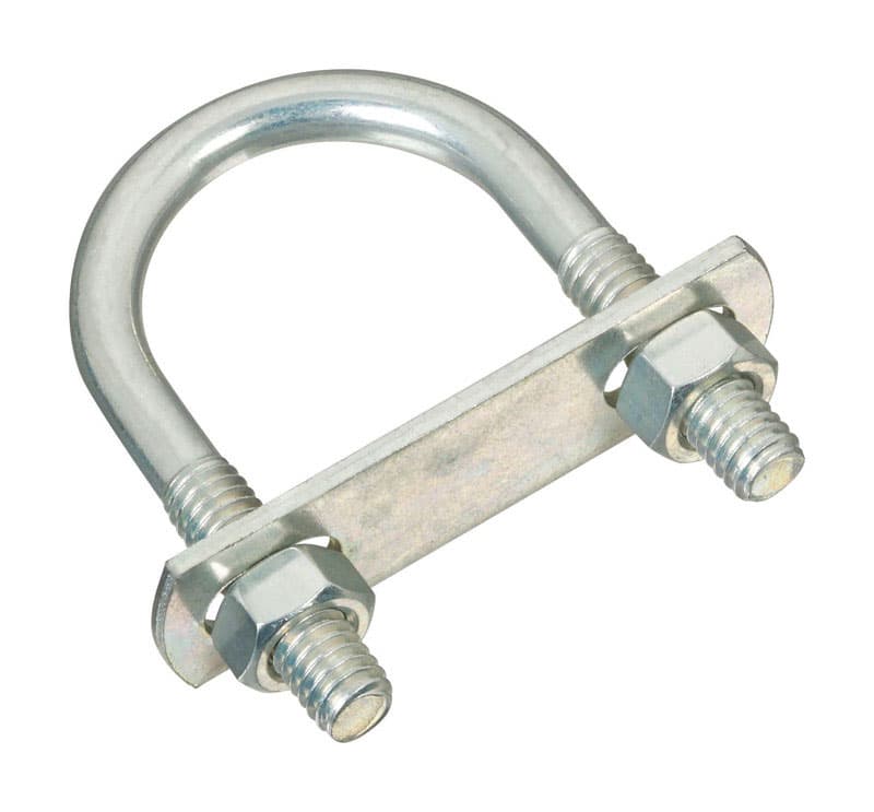 U-Bolt, Zinc, 5/16in x 1-3/8in x 2-1/2in