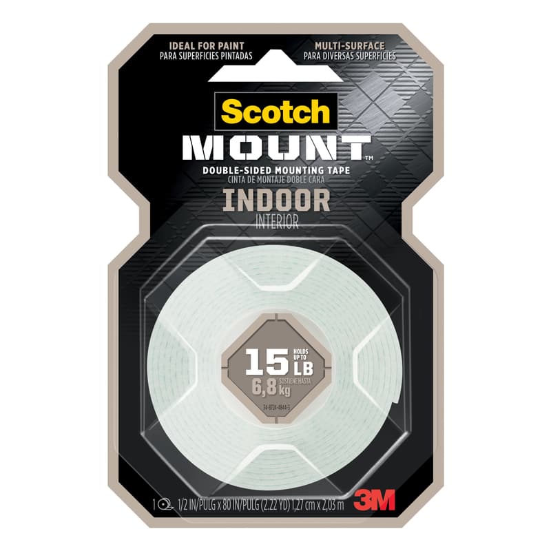 Scotch Mounting Tape, 1/2in x 80in